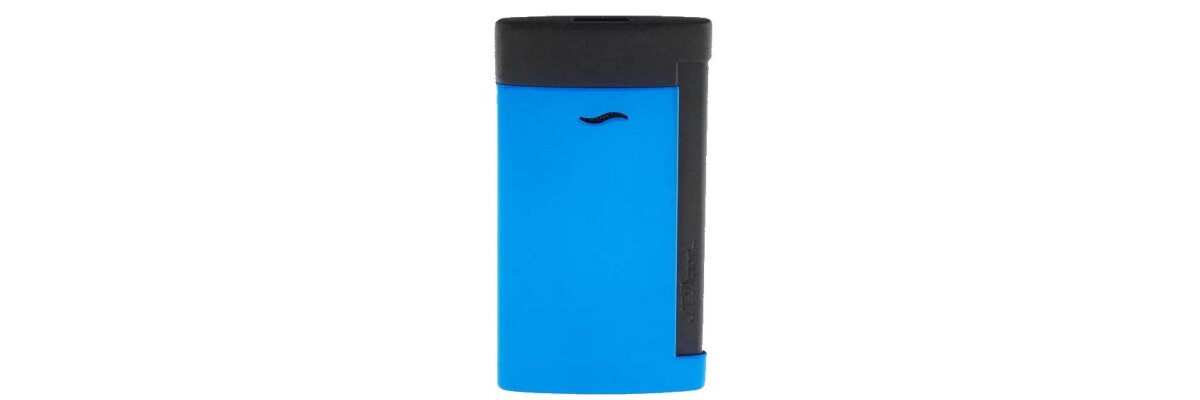 St.Dupont Feuerzeug Slim7 Fluo blau schwarz  - St.Dupont Feuerzeug Slim7 Fluo blau schwarz 