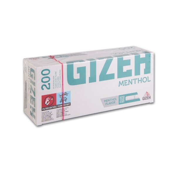 Gizeh Menthol Hülsen 200er