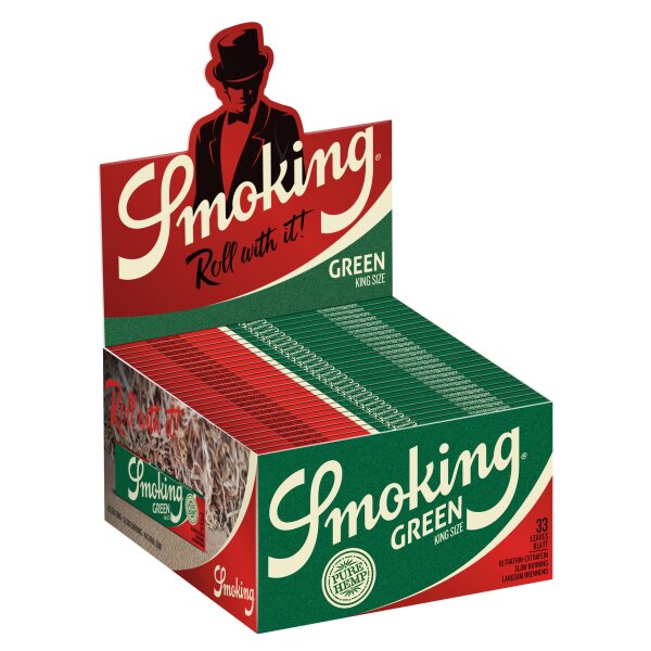 SMOKING King Size Green 50x33 Bl.