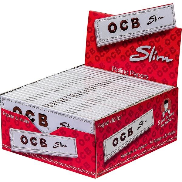 OCB Weiß Long Slim 50x32 Bl.