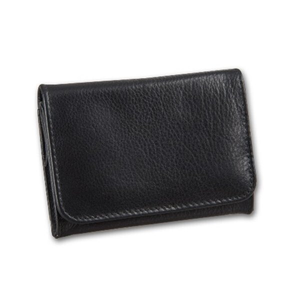 Stellbeutel Leder schwarz