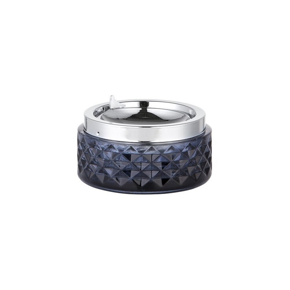 Kippascher Rauchglas grau/chrom