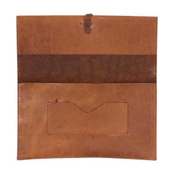 Feinschnitttasche Leder braun antik