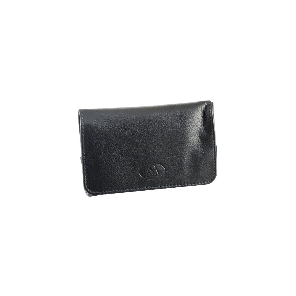 Rollbeutel Leder schwarz