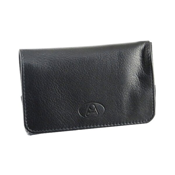 Rollbeutel Leder schwarz