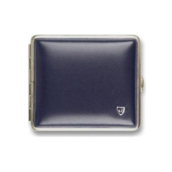 v.H. Zigarettenetui Softleder blau 18er