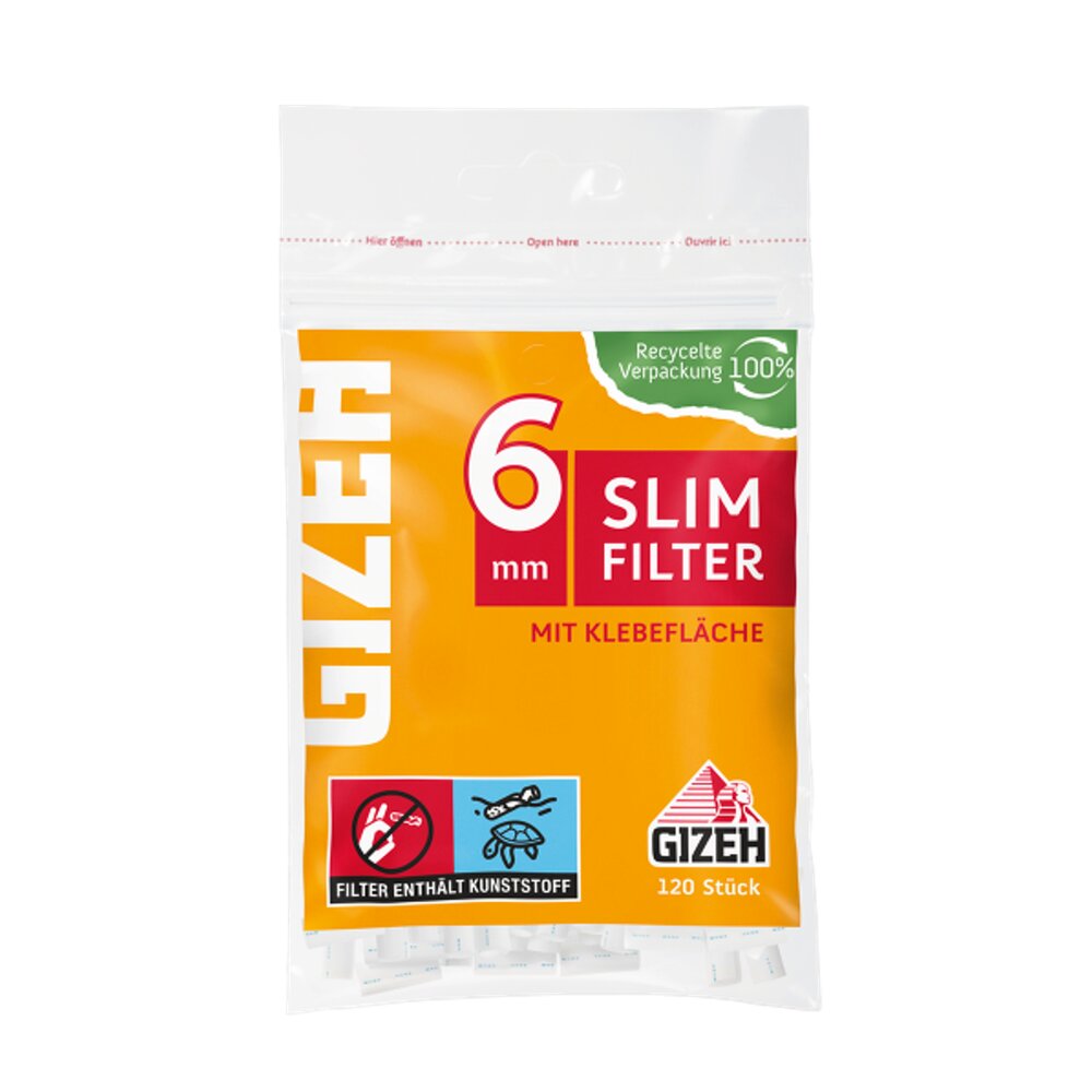 GIZEH Slim Filter 6mm 120er