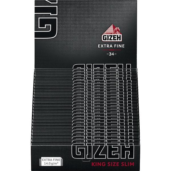 GIZEH BLACK KingSize Slim 25x34 Bl.