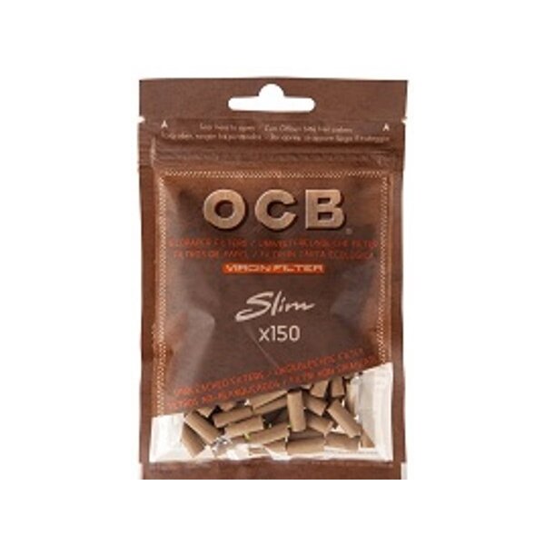 OCB Drehfilter Slim unbleached Virgin 6mm 150er