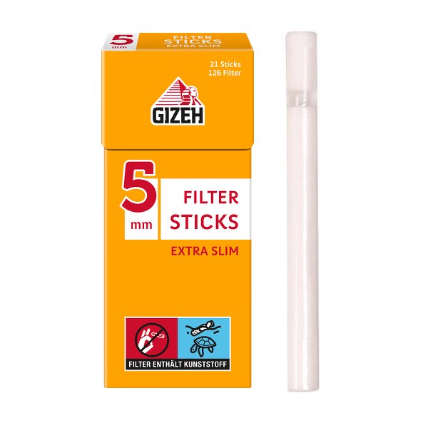 GIZEH Filter Sticks Extra Slim 5,3mm 126er