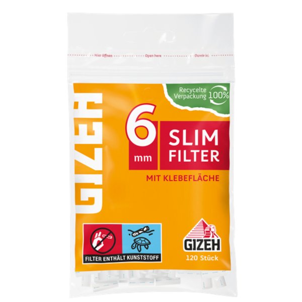 GIZEH Slim Filter 6mm 120er