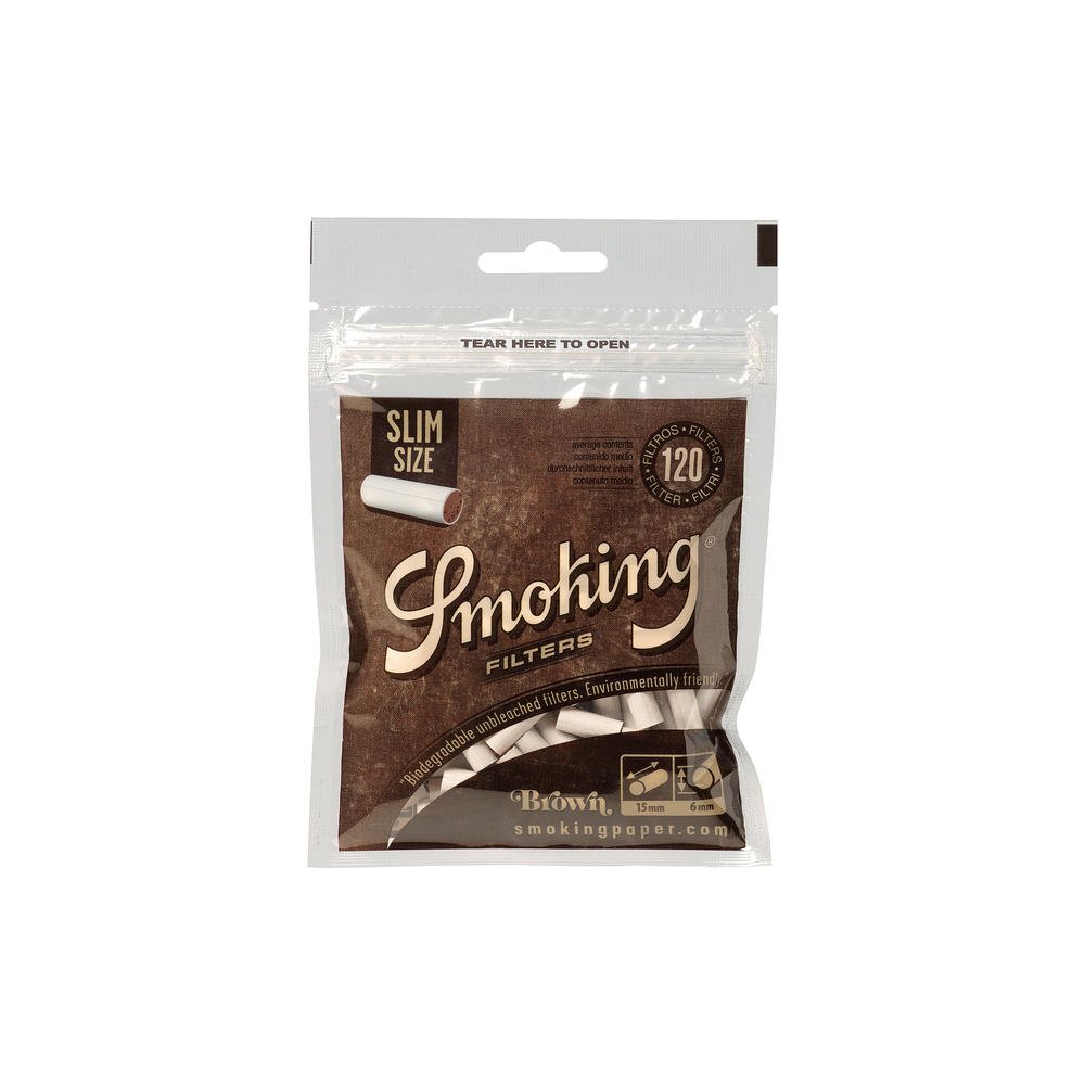 Smoking Brown Slim Filter 6mm 120er