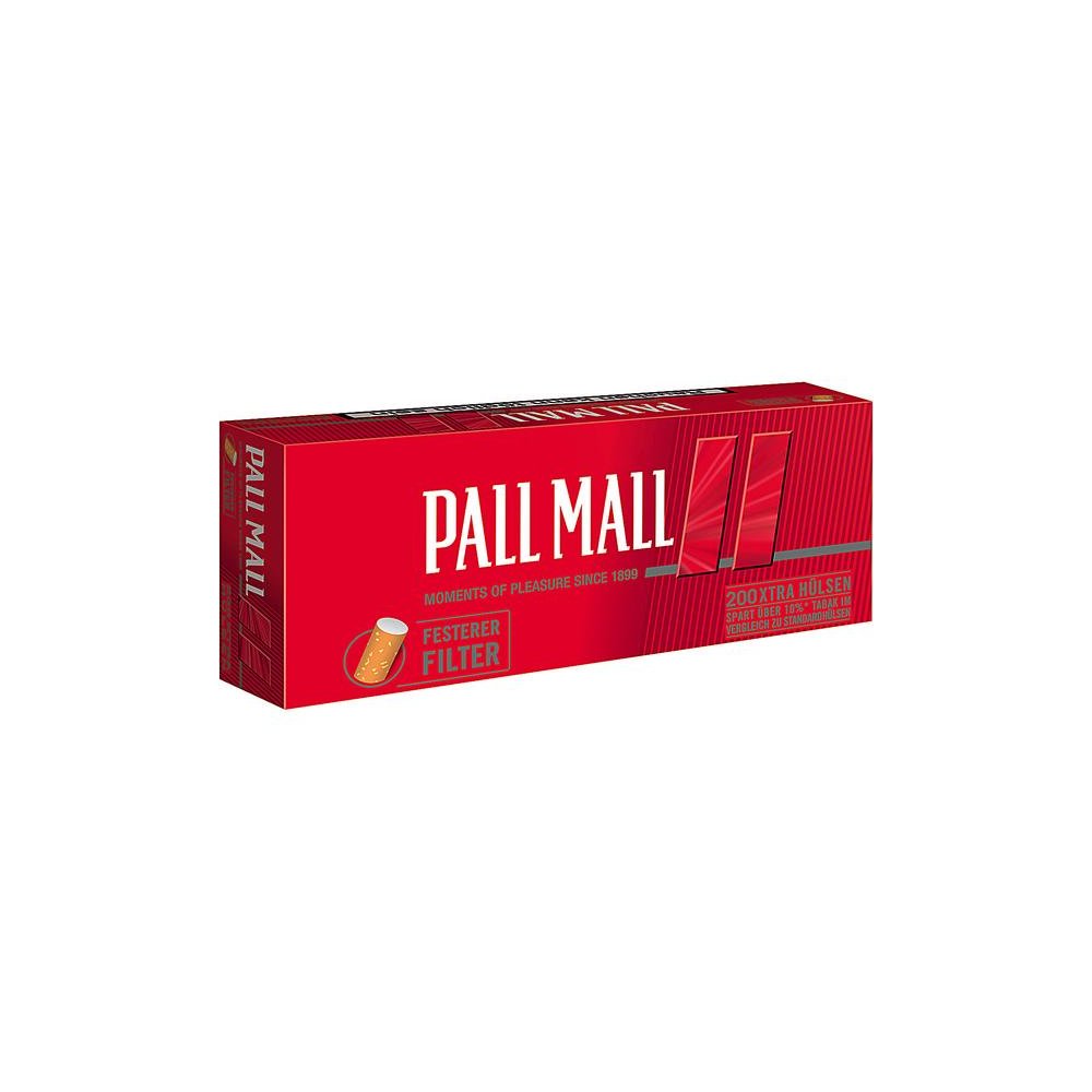 Pall Mall Red Xtra Hülsen 200er