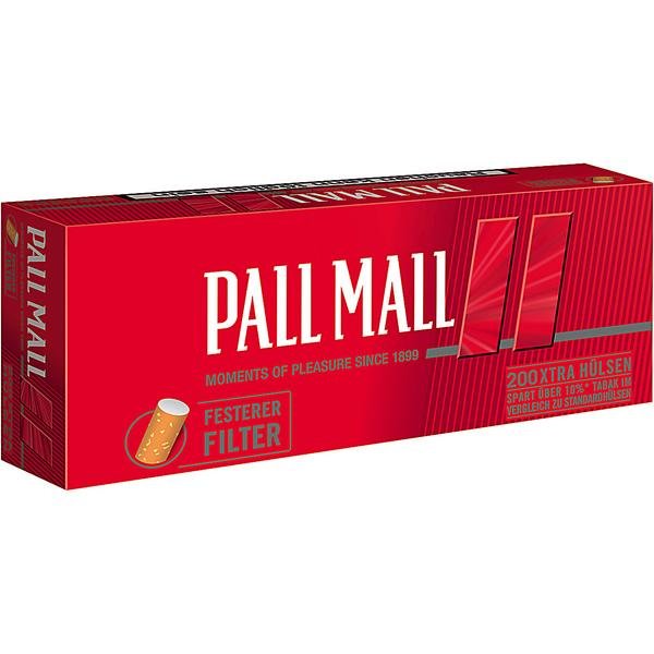Pall Mall Red Xtra Hülsen 200er