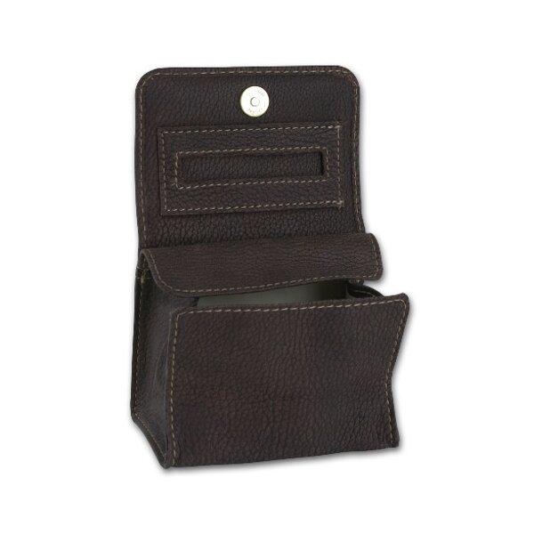 Stellbeutel Leder braun Washout-Optik