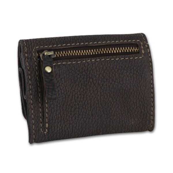 Stellbeutel Leder braun Washout-Optik