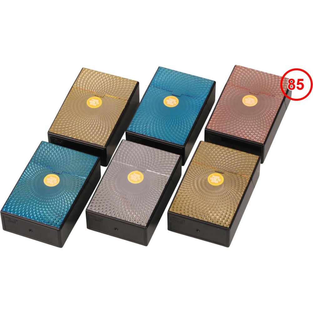 Pop-up cigarette box, silver