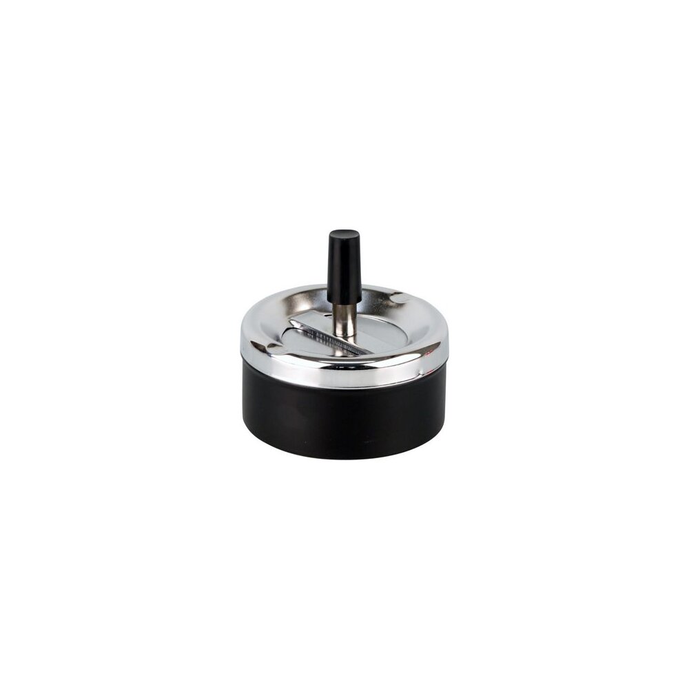 Drehascher chrom/schwarz 9cm