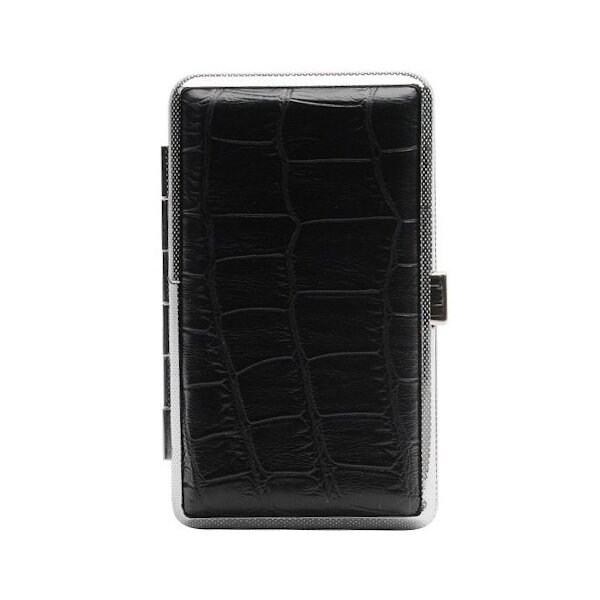 Champ Zigarettenetui Kunstleder schwarz 12er