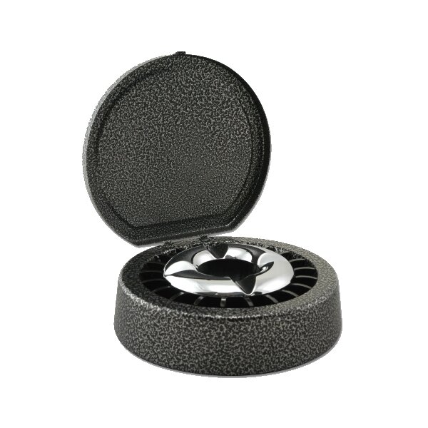 Ascher Metall grau Sterneinsatz mit Deckel