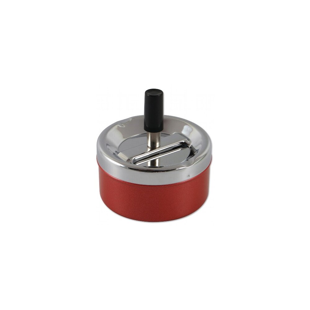 Schleuderascher chrom/rot 9cm