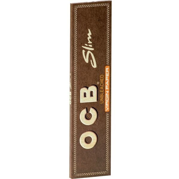 OCB Unbleached Virgin Paper Slim 50x32 Bl.