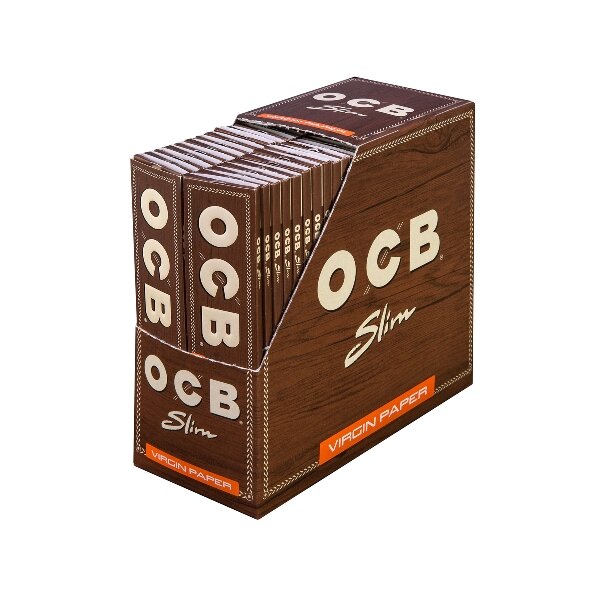 OCB Unbleached Virgin Paper Slim 50x32 Bl.