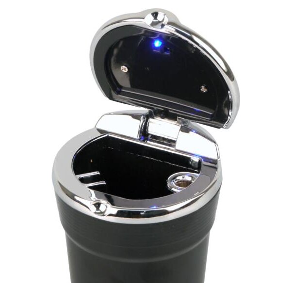 Ascher für Auto-Dosenhalter schwarz LED