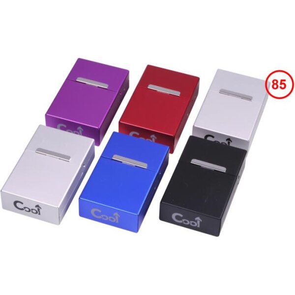 Zigarettenbox Alu 20er silber