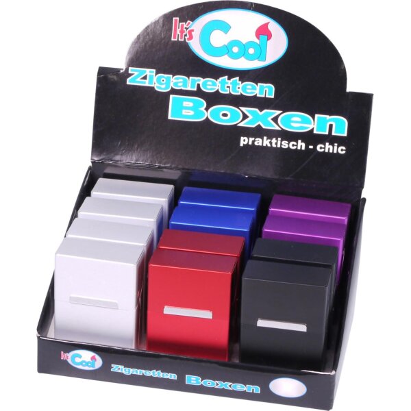Zigarettenbox Alu 20er silber