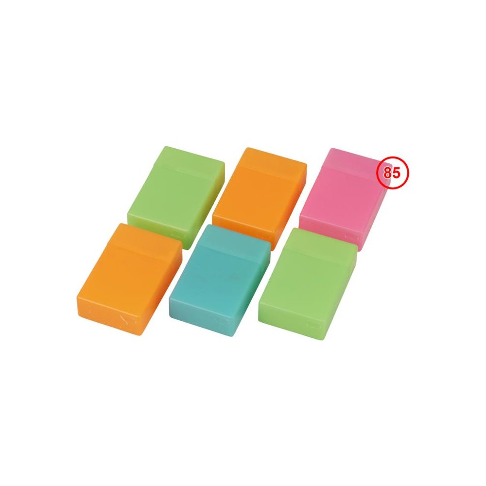 Zigarettenbox Kunststoff Neon 20er pink