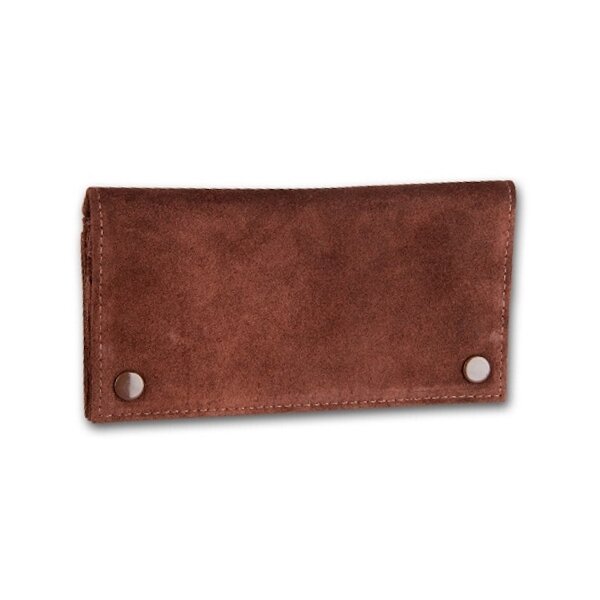 Feinschnitttasche Wildleder braun