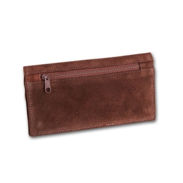 Feinschnitttasche Wildleder braun