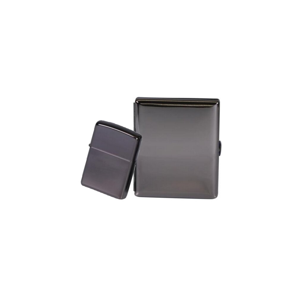 Zippo Set Ebony mit Zigarettenetui