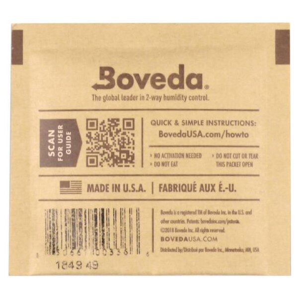 BOVEDA Humidipak 2-way 62% 5x5cm