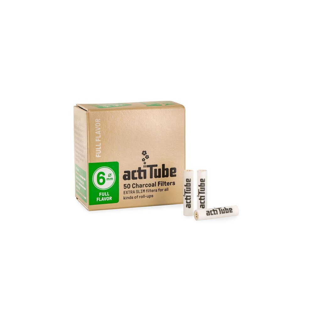 ActiTube Aktivkohlefilter Extra Slim 6mm 50er