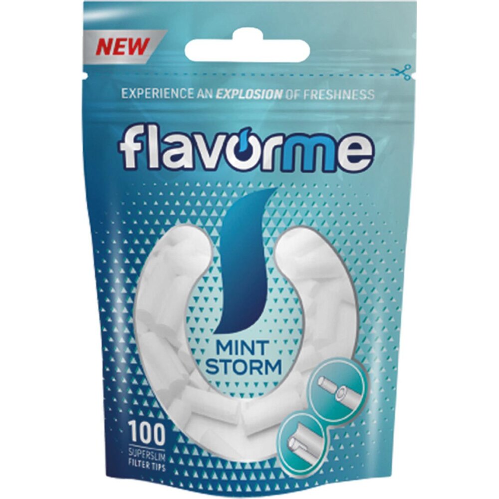 Flavorme Filter Mint Storm Tips 20 x 100 Filter pro Beutel