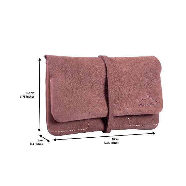 Feinschnitttasche Leder Hunter braun
