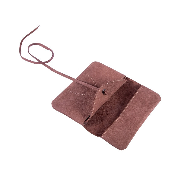 Feinschnitttasche Leder Hunter braun