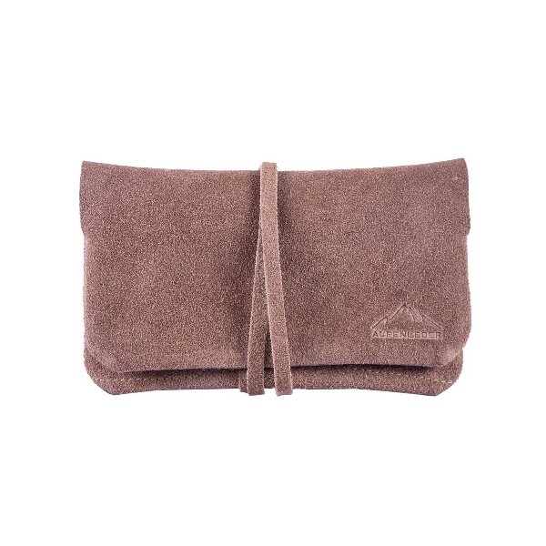Feinschnitttasche Leder biscut suede