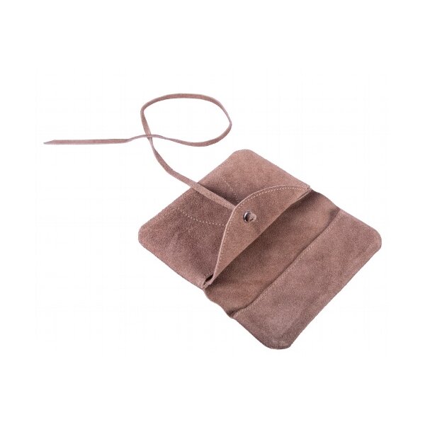 Feinschnitttasche Leder biscut suede