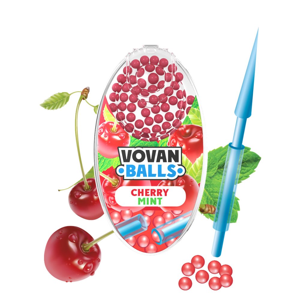 Vovan Balls Aromakapsel Cherry Mint 100er