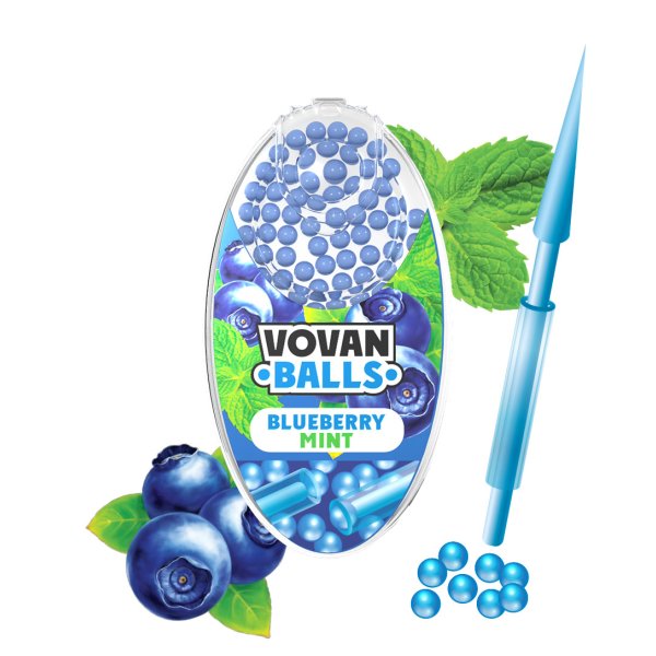 Vovan Balls Aromakapsel Blueberry Mint 100er