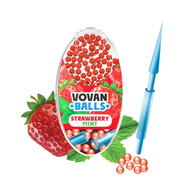 Vovan Balls Aromakapsel Strawberry Mint 100er