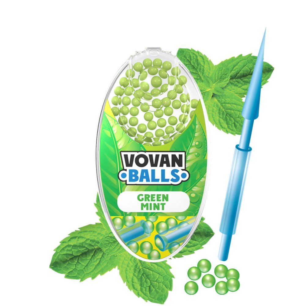 Vovan Balls Aromakapsel Green Mint 100er