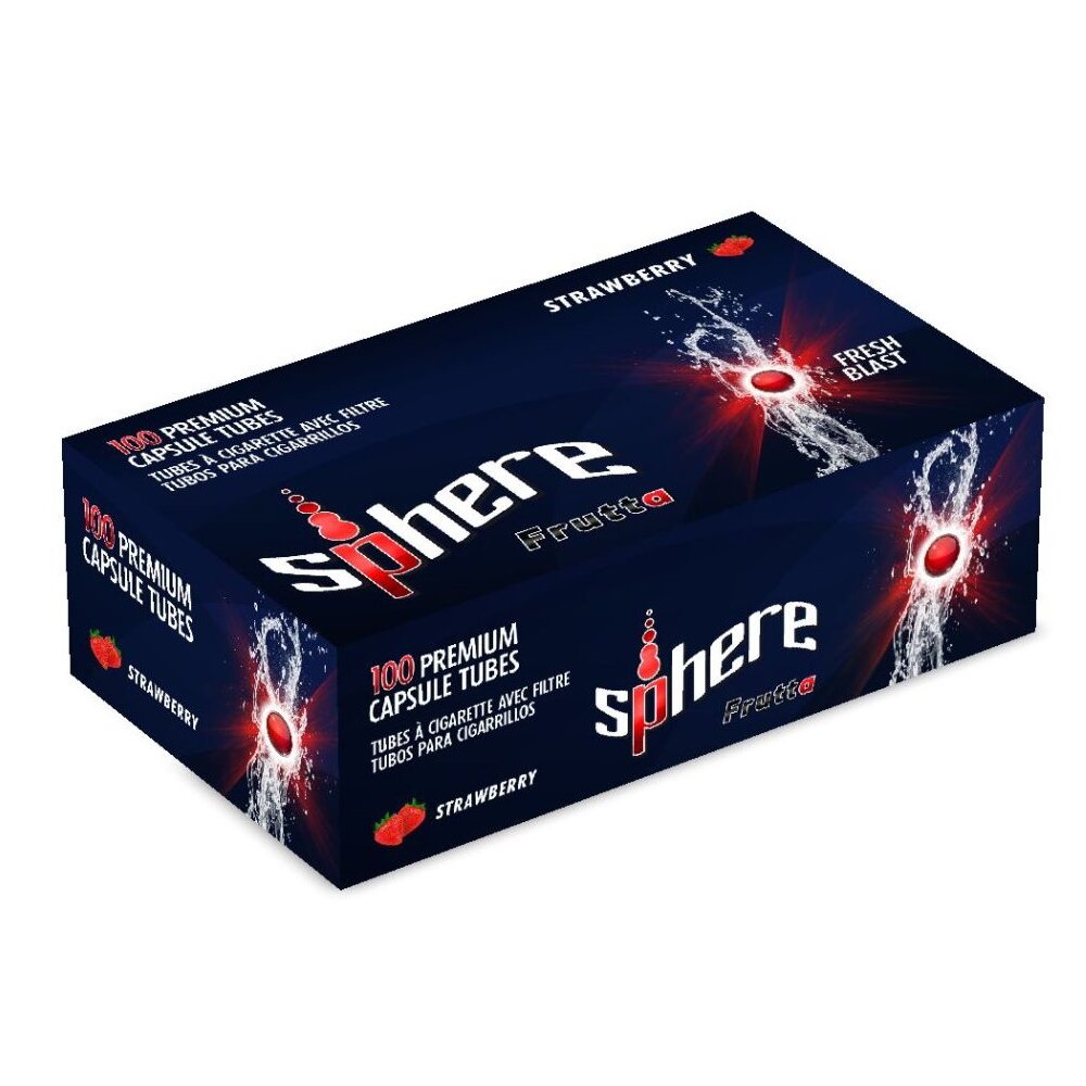 SPHERE Strawberry  Click Hülsen 100 Stück Packung
