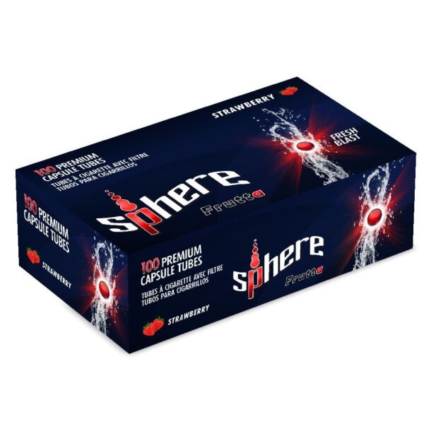 SPHERE Strawberry  Click Hülsen 100 Stück Packung