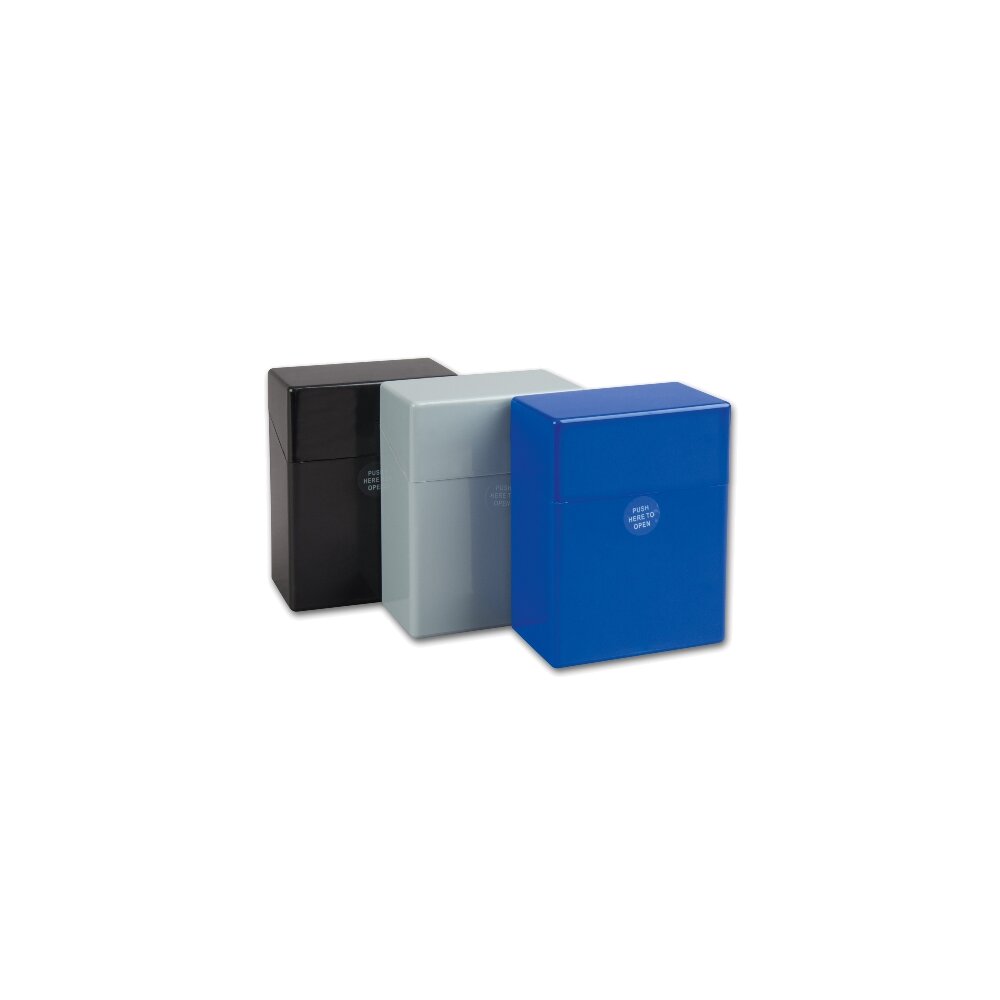 Zigarettenbox Kunststoff XXL 40er blau