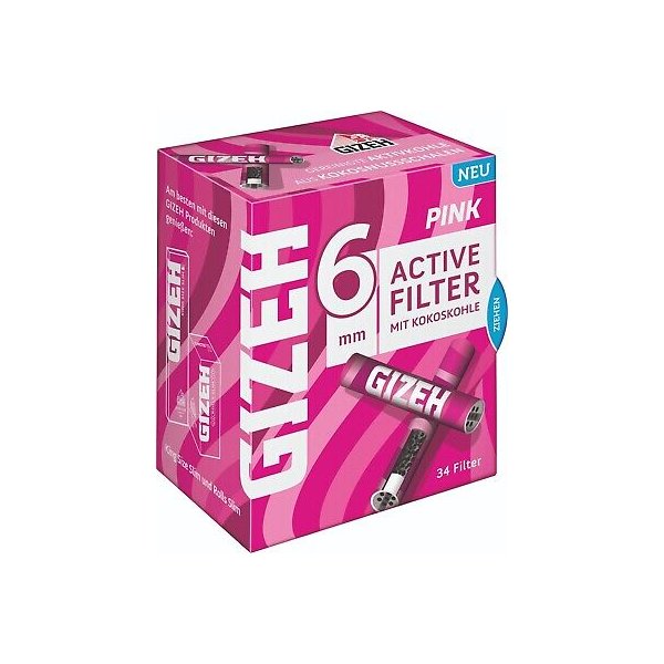 GIZEH Active Filter Pink 6mm 34er