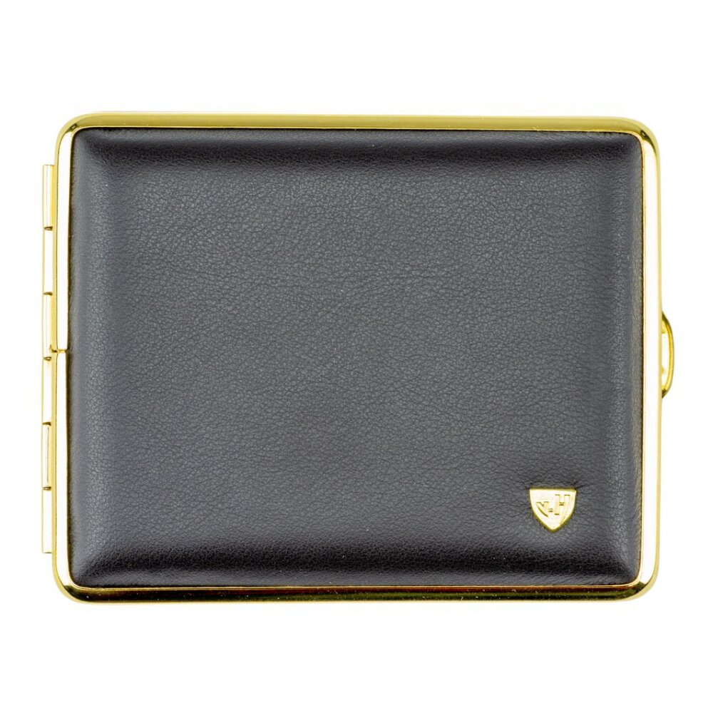 Zigarettenetui Aus PU-Leder - Bruchsicher Für 20 Stück Schwarz